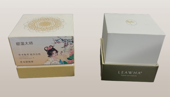 Perfumy Kosmetyczne Opakowania do pielęgnacji skóry Custom Premium Design Luxury White Paper Box