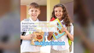 Notatnik w czarnej spirali, trwała, twarda okładka dla profesjonalistów