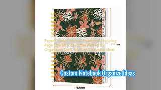 Niestandardowy notatnik dziennika Szybkie porządkowanie pomysłów