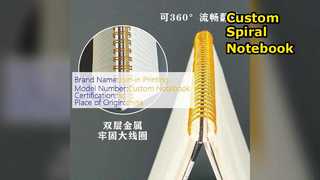 Niestandardowy notatnik spiralny 5,8 x 8,3, czarna, twarda oprawa