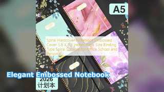 Notatnik w twardej oprawie, elegancki, tłoczony